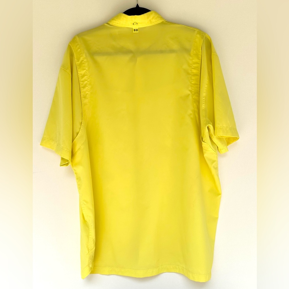 Under Armour Men's Bright Yellow Casual Performance Shirt XL - Picture 5 of 8